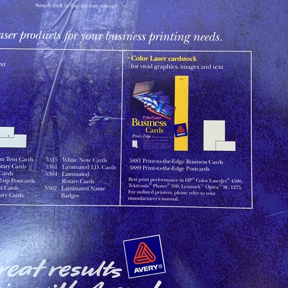 Avery | Laser Small Rotary Cards Pack of 400 Cards Make Business Cards Business - Picture 8 of 12